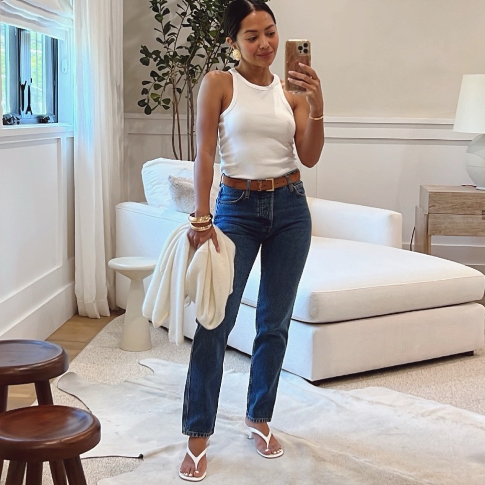 Sezane Blue Straight Leg Jeans